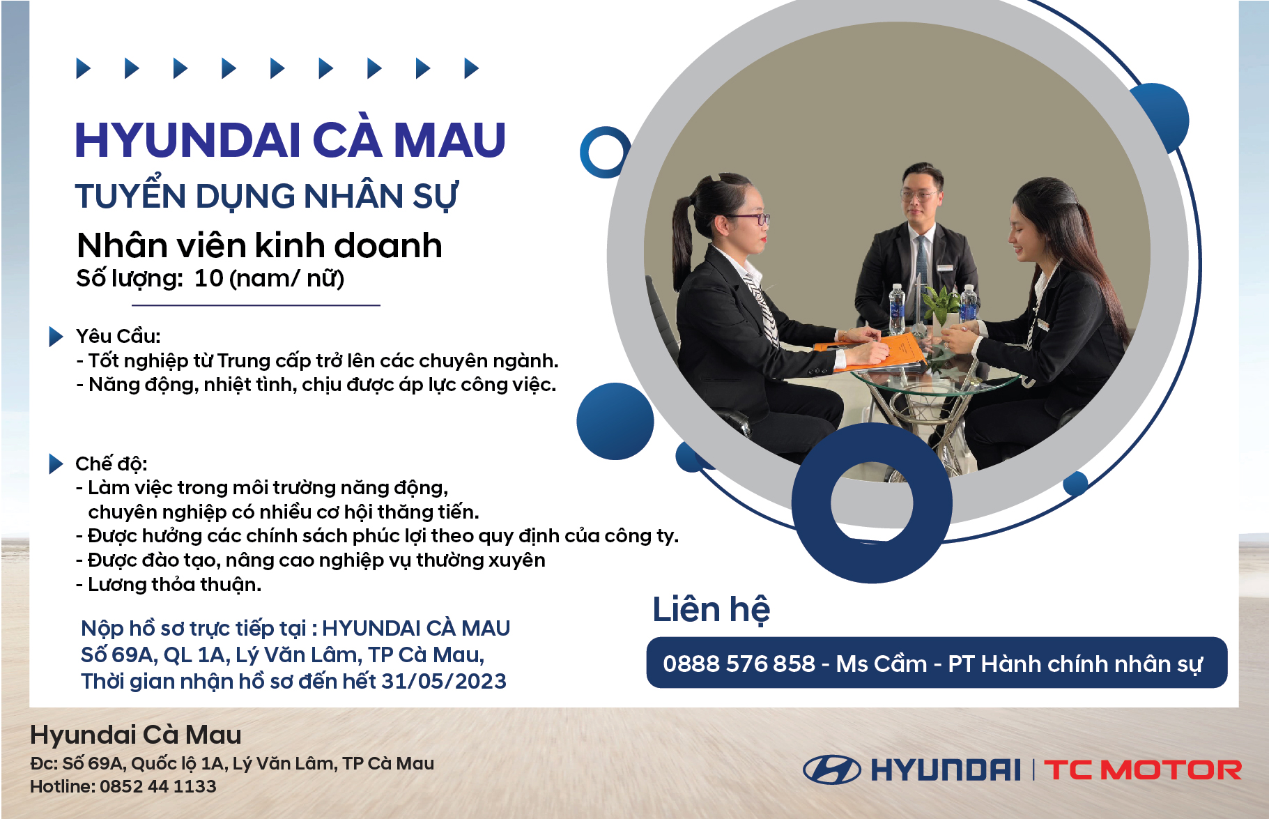 Tuyển dụng tháng 5.2023